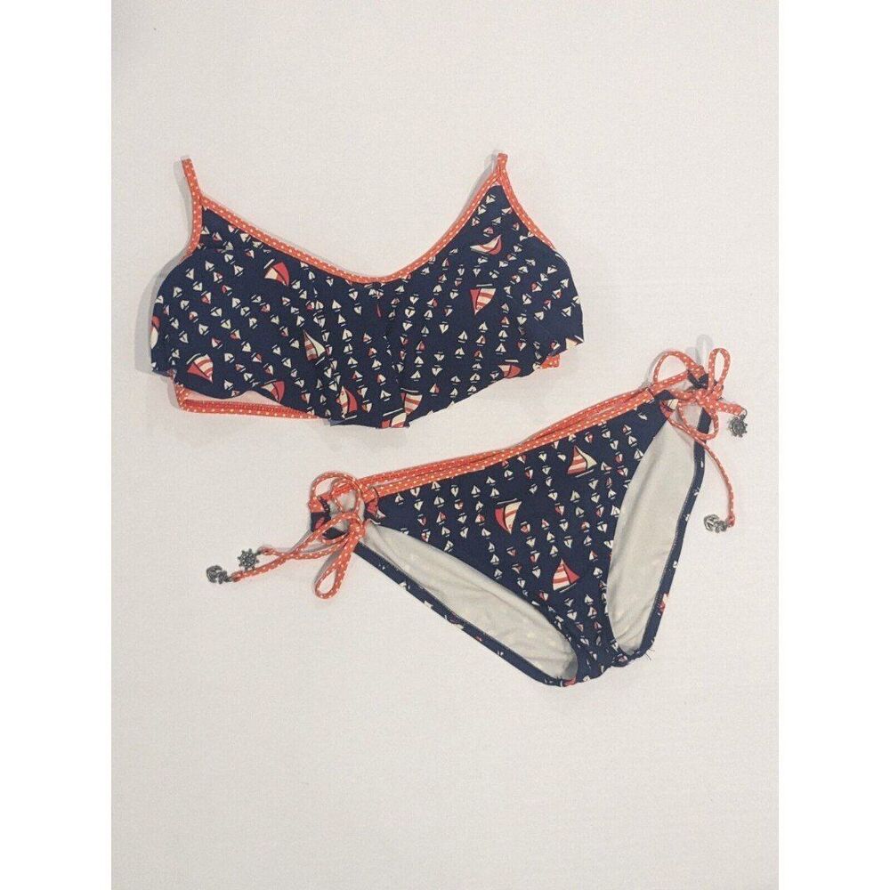 Sperry Top-Sider Swimsuit Medium Two-Piece Sailboats Bikini